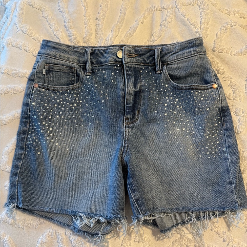 Judy Blue Women's Rhinestone Denim Shorts